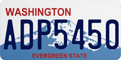 WA license plate ADP5450