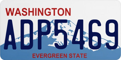 WA license plate ADP5469