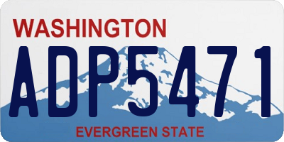 WA license plate ADP5471