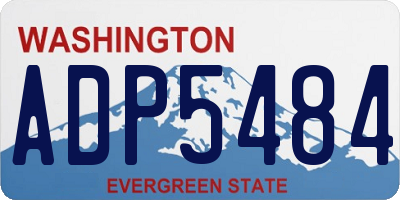 WA license plate ADP5484