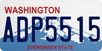 WA license plate ADP5515