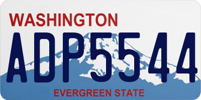 WA license plate ADP5544