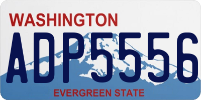 WA license plate ADP5556