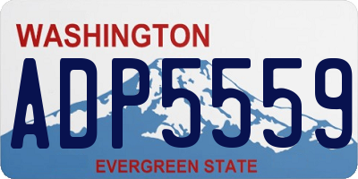 WA license plate ADP5559