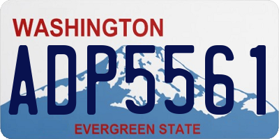 WA license plate ADP5561