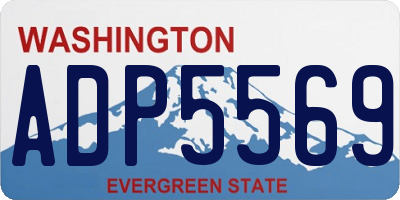 WA license plate ADP5569