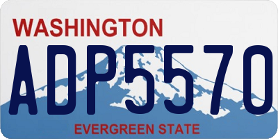 WA license plate ADP5570
