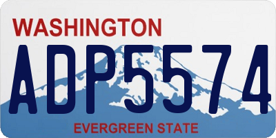 WA license plate ADP5574