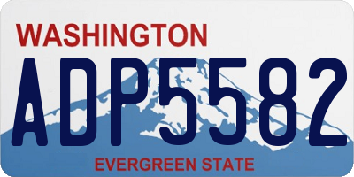 WA license plate ADP5582