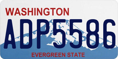 WA license plate ADP5586