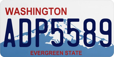 WA license plate ADP5589