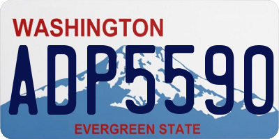 WA license plate ADP5590