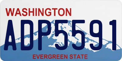 WA license plate ADP5591
