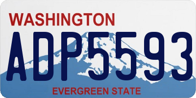 WA license plate ADP5593