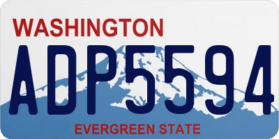 WA license plate ADP5594