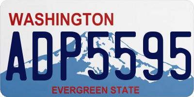 WA license plate ADP5595