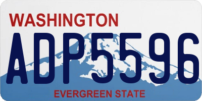 WA license plate ADP5596