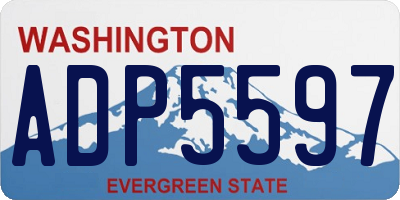 WA license plate ADP5597