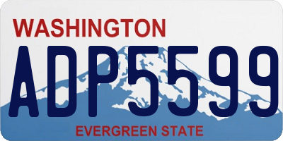 WA license plate ADP5599