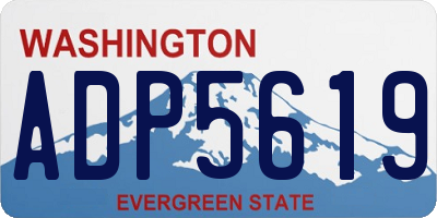 WA license plate ADP5619