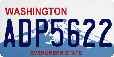 WA license plate ADP5622