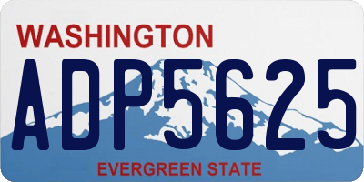 WA license plate ADP5625