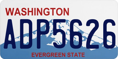 WA license plate ADP5626