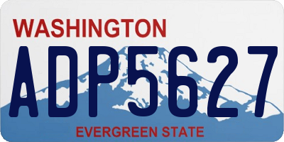 WA license plate ADP5627