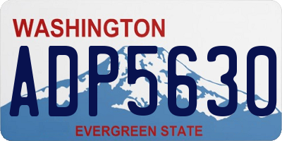 WA license plate ADP5630
