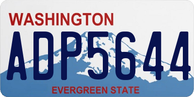 WA license plate ADP5644
