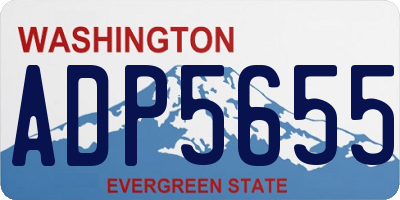 WA license plate ADP5655