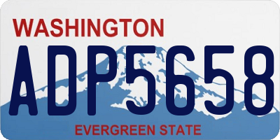 WA license plate ADP5658