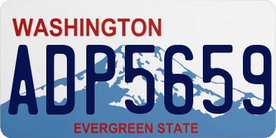 WA license plate ADP5659
