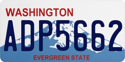 WA license plate ADP5662