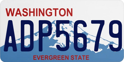 WA license plate ADP5679