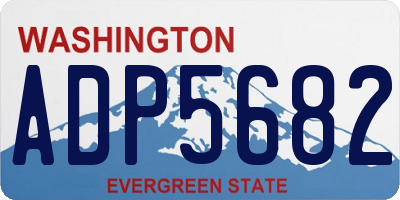 WA license plate ADP5682