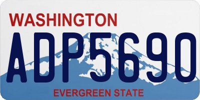 WA license plate ADP5690
