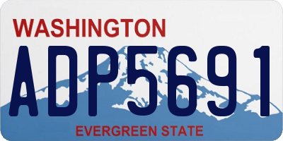 WA license plate ADP5691
