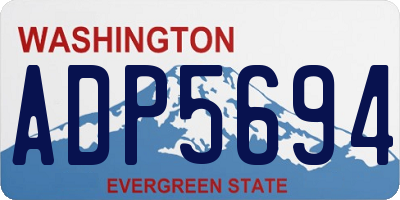 WA license plate ADP5694