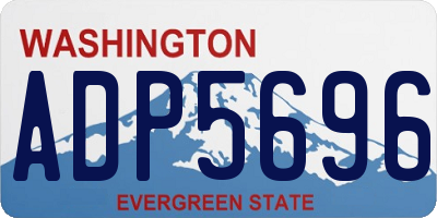 WA license plate ADP5696