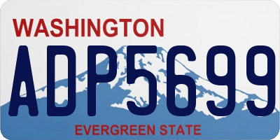 WA license plate ADP5699