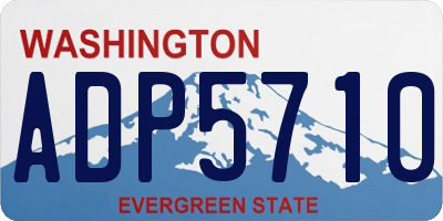 WA license plate ADP5710