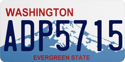 WA license plate ADP5715