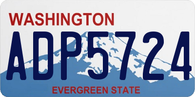 WA license plate ADP5724