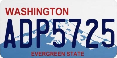 WA license plate ADP5725