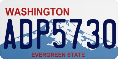 WA license plate ADP5730