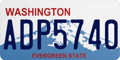 WA license plate ADP5740