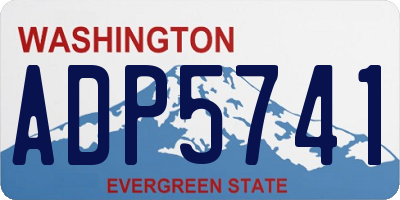 WA license plate ADP5741