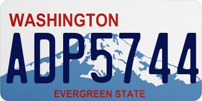 WA license plate ADP5744