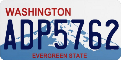 WA license plate ADP5762